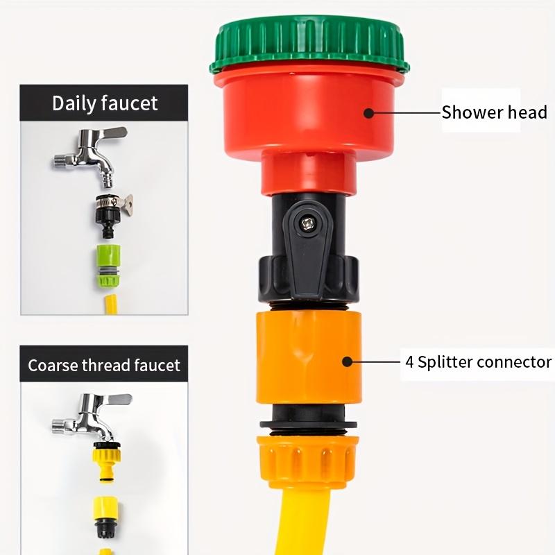 1 шт. Регулируемый ручной садовый опрыскиватель для полива с 4 отдельными водяными соединителями, подходит для полива рассады в теплицах, цветов, растений в питомниках