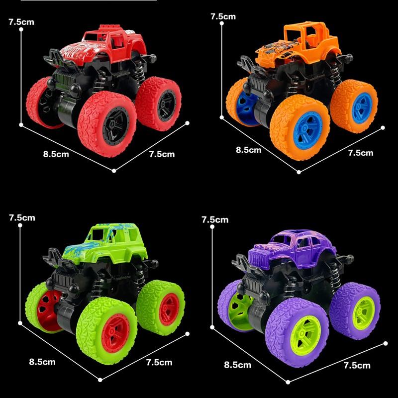 Детский инерционный внедорожник 4WD Яркие цвета Опрокидывание при столкновении на 360 ° Моделирование ударопрочности Высокая способность к восхождению Игрушки для мальчиков Бусина