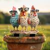 Decorative Garden Inserts Rooster Statues Waterproof UV Resistant Chickens Decorations Outdoor/Indoor Stakes