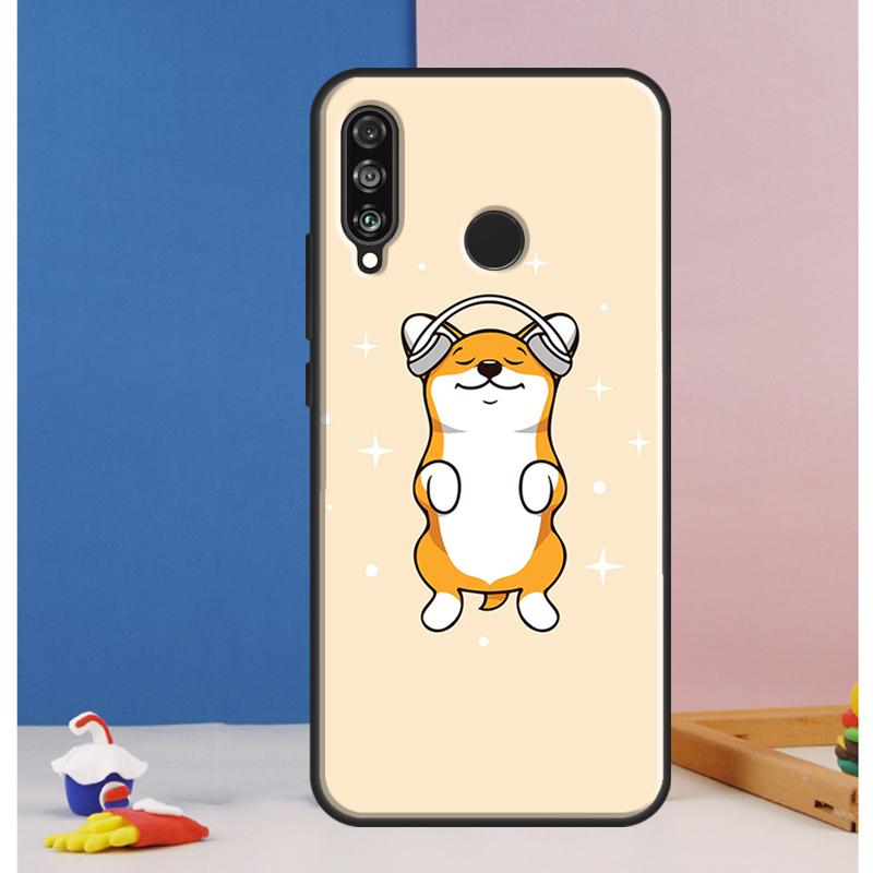 Мультяшный чехол с корги для Huawei Nova 12s 7i 8i 11i 12i 9 10 SE Y73 Y90 Y70 Y72 Y61 Y91 P30 P40 Lite P60 Pro