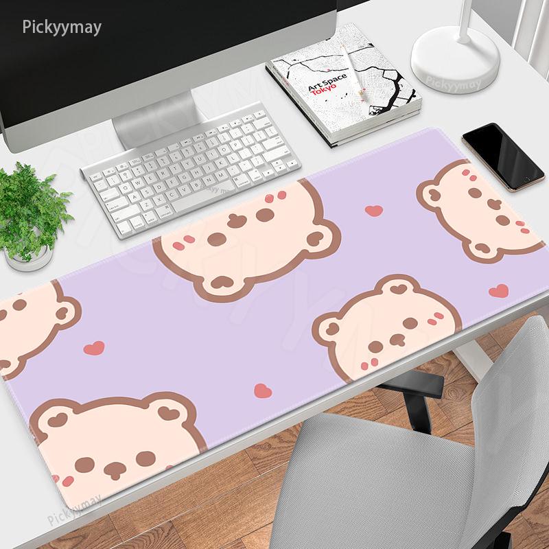 Игровые коврики для мыши Коврик для мыши Милый медведь Большой коврик для мыши Большие настольные коврики Нескользящий резиновый коврик для мыши Большие коврики для клавиатуры
