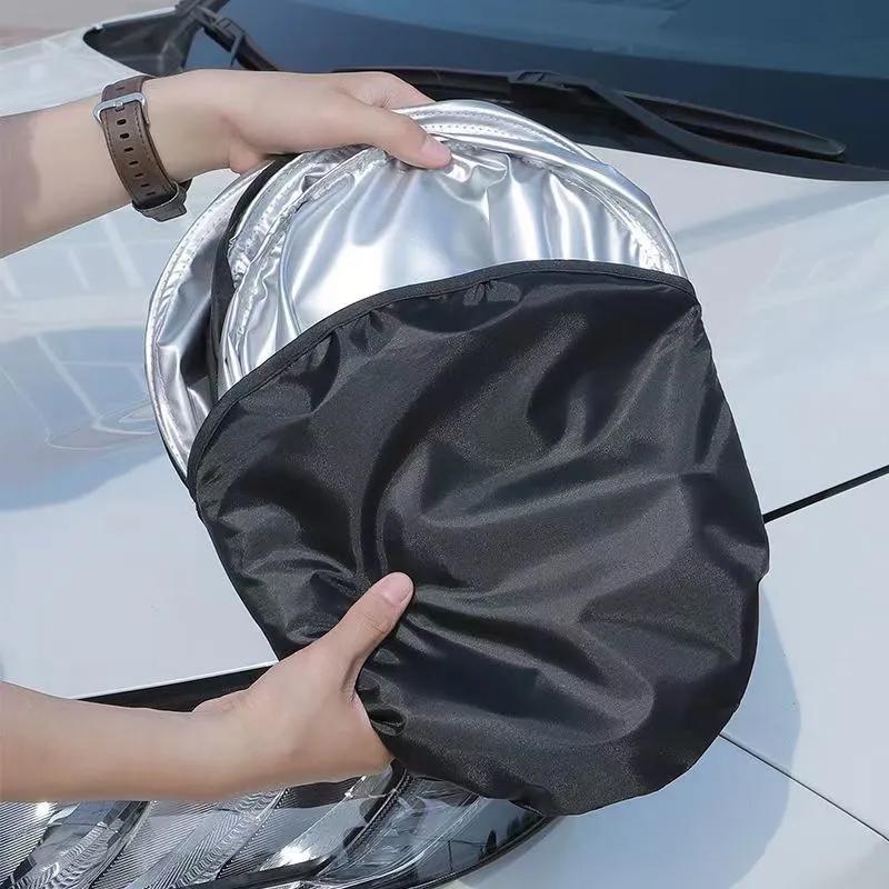 Для Seat Leon Cupra Ibiza Altea Exeo Автомобильный Козырек от Солнца на Лобовое Стекло Блокирующий Отражатель Дефлектор Защитная Крышка Складная 1 шт.