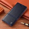 Genuine Leather Flip Cover for Xiaomi Redmi 13C/13R/12C/11A/A1 - Anti-fall Protective Case