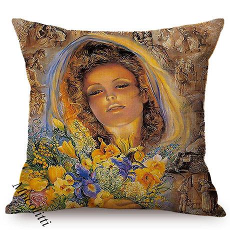 Ballet Girls Oil Painting Art Home Decoration Sofa Pillow Case Sexy Woman Portrait Impressionism Painting Style Cushion Cover