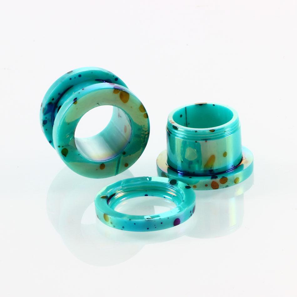 Модные цветочные ушные туннели с панковской красочной росписью 1 пара модных акриловых ушных вкладышей для ушей