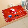 Floor Mat Christmas Theme Pattern Non Slip Flannel Front Door Entrance Mat Home