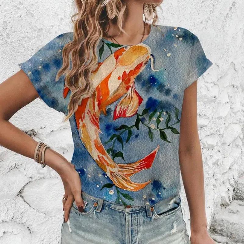 Высококачественная простая удобная футболка с круглым вырезом, летняя повседневная дышащая женская футболка, новая модная футболка с принтом фламинго