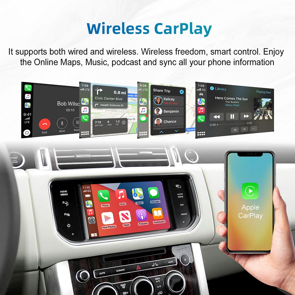 Беспроводной Carplay Android Auto для Land Rover Jaguar Harman Bosch Discovery 4 Aurora Freelander 2 XE XF XJ