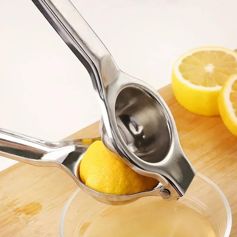 Stainless Steel Manual Lemon Squeezer Hand Pressed Fruit Juicer - Multi-function Small Juicer for Household Use