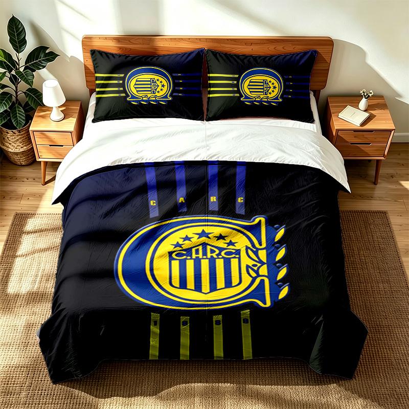 Club Atletico Rosario Central (14) 3pc set suitable for master bedrooms soft and comfortable an ideal gift for family and friends Includes one duvet c
