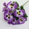 32cm Fake Flowers Flowers Bundle Faux Pansy Flowers Elegant UV Resistant Flowers  Home Decoration
