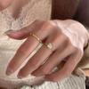Простое кольцо с бриллиантом для женщин, с легким роскошным и нишевым дизайном, универсальное кольцо на указательный палец, ощущение высокого класса, изысканное кольцо с регулируемым отверстием