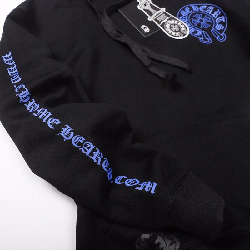 819 CHROME HEARTS Осень-Зима 2026 Новый Классический Стиль Большого Размера Худи с Логотипом, Подходит для Ношения Парами