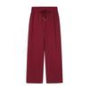 Solid Heavyweight 350g Loose Wide Leg Straight Pants Unisex Daily Casual Trousers