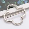 Scarf Ring Clip - T-shirt Ties Clips Clothes Corner Knotted Button For Women Fashion Metal Shirt Clip Buckle