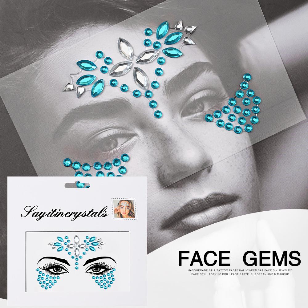 Экологичные Маскарадные Акриловые Наклейки С Бриллиантами