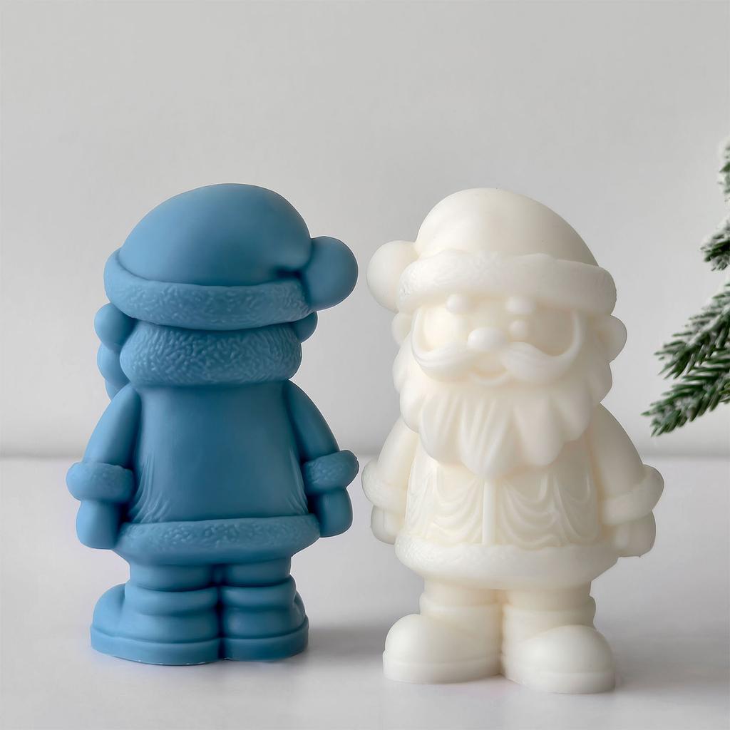 Santa Clause Candle Silicone Mold Multipurpose Silicone Mould for Making Candle Soap Holiday Decoration Epoxy Resin