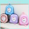 Baby Kindergarten Cat Backpack With Cotton Oxford Material And Playful Style For Children