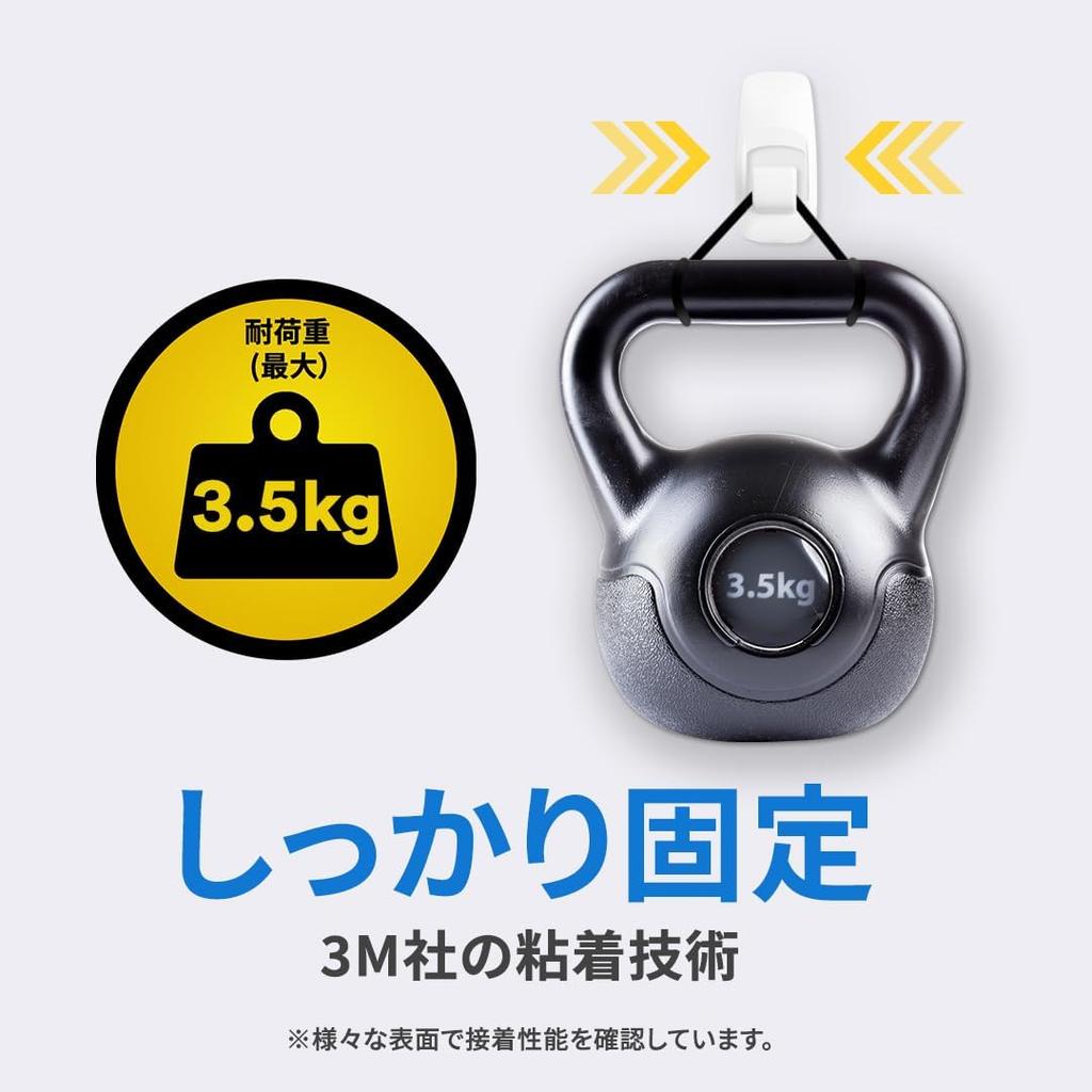 [Эксклюзивно на Amazon.co.jp] Водостойкий отклеиваемый крючок 3M Jumbo Load