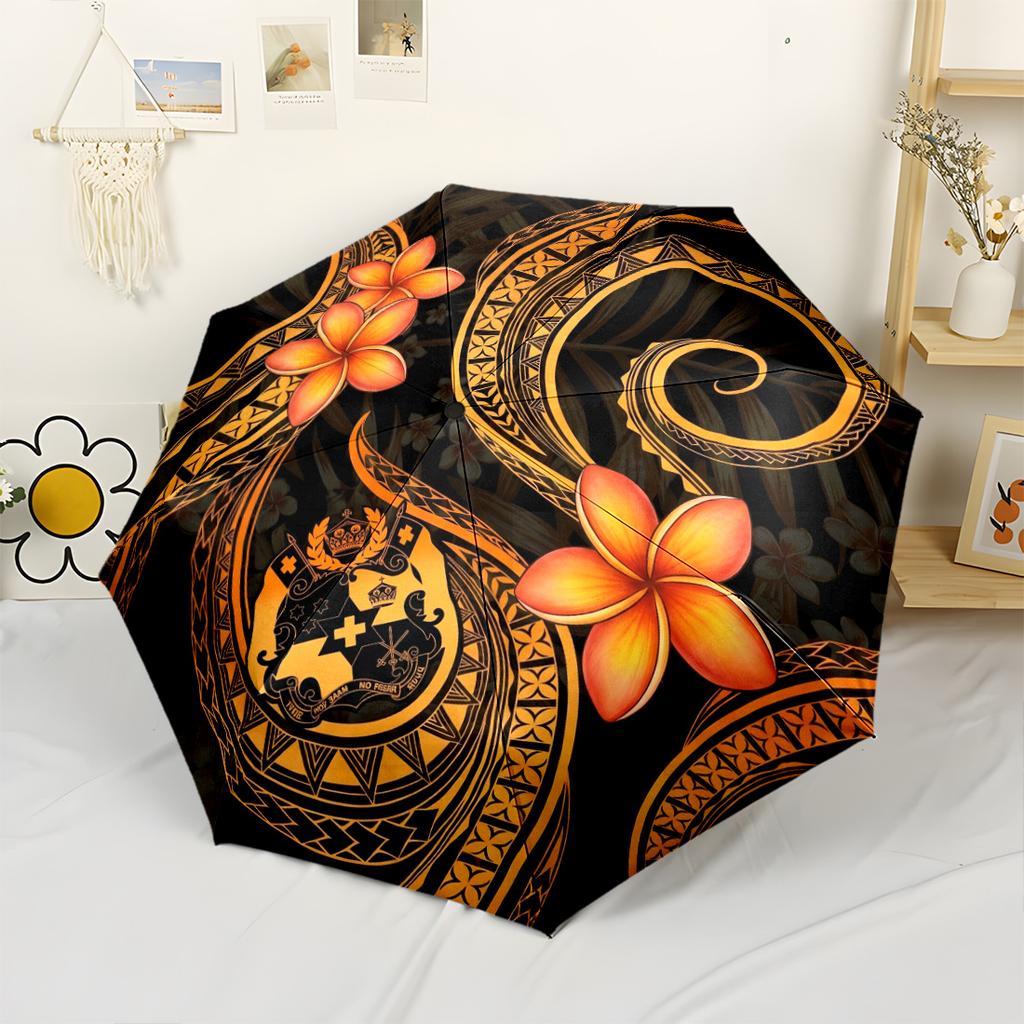 Maori Art: Ocean Journey Portable Automatic Umbrella Sturdy 8-Rib Shaft Durable Plastic & Iron Perfect for Outdoor Adventures Fashion Lovers
