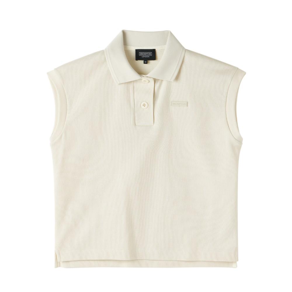 BROMPTON LONDON W Collar T-Shirt - Butter (P252Wpl131)