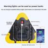 Triángulo de advertencia para coche con luz LED solar, señal de emergencia reflectante plegable
