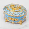 European Retro Luxury Princess Enamel Jewelry Box - Exquisite Metal Necklace Storage Box