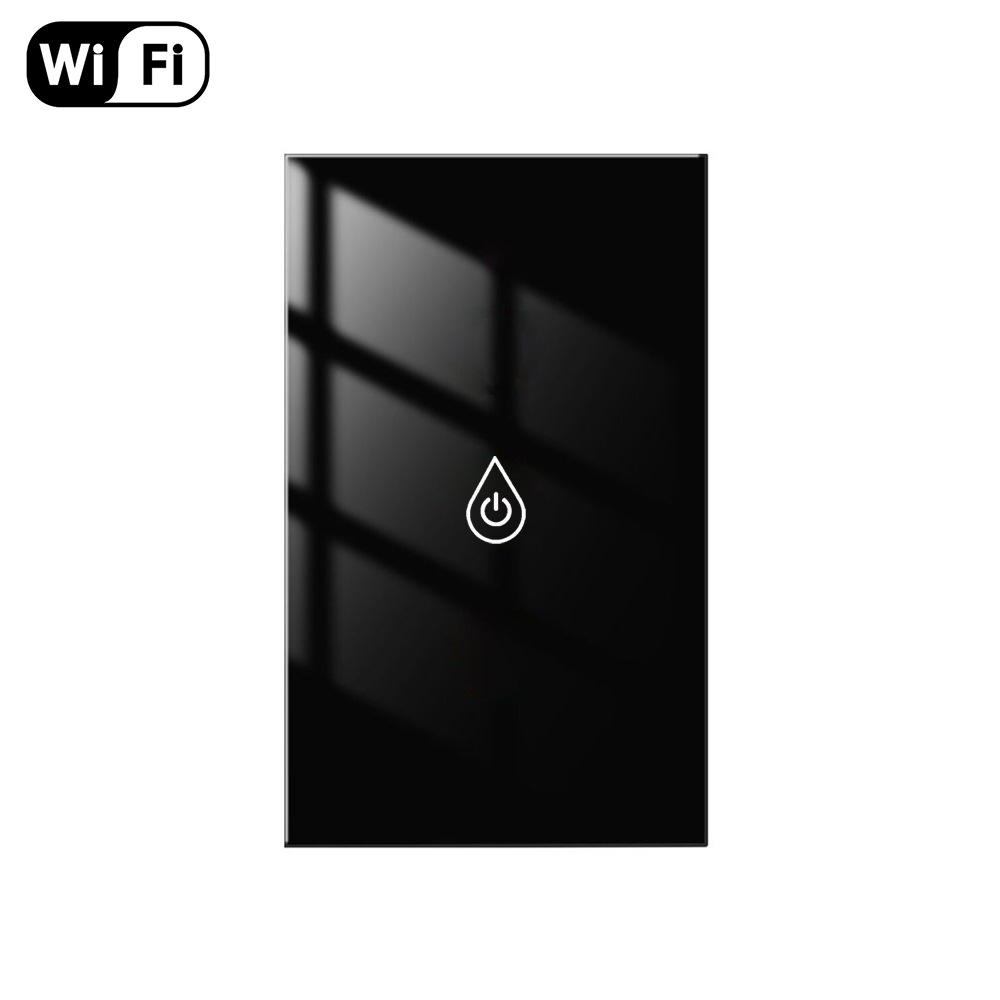Wi-Fi сенсорный переключатель Tuya двойного управления 40А для водонагревателя, совместимый с голосовым управлением Alexa, тип 120 с дизайном граффити