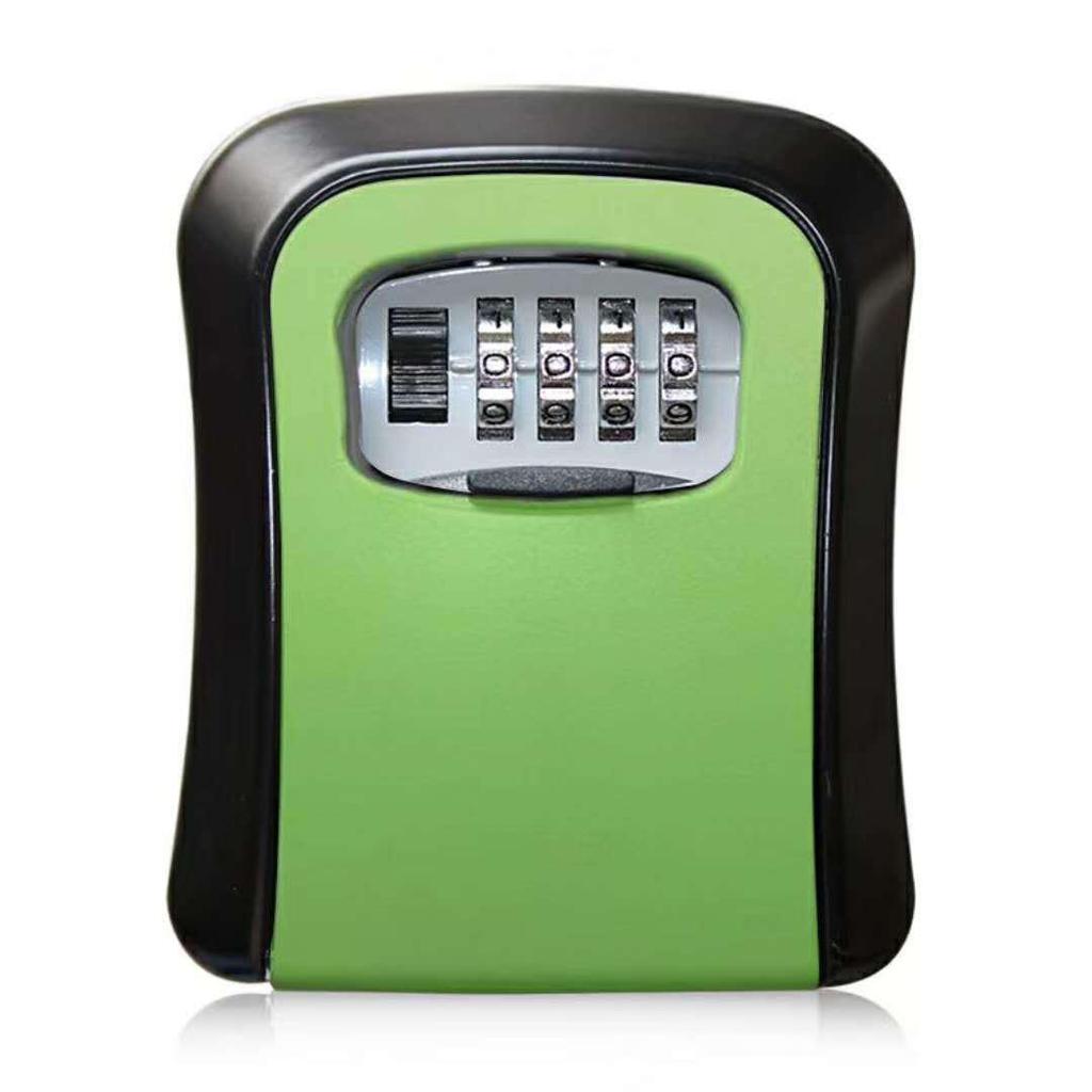 Temporary Key Storage Box for Construction Sites and Dorms with Anti-Theft Lock and Peephole