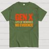 Gen-X Lots Of Memories Cotton Summer Casual Cool Loose T-Shirt