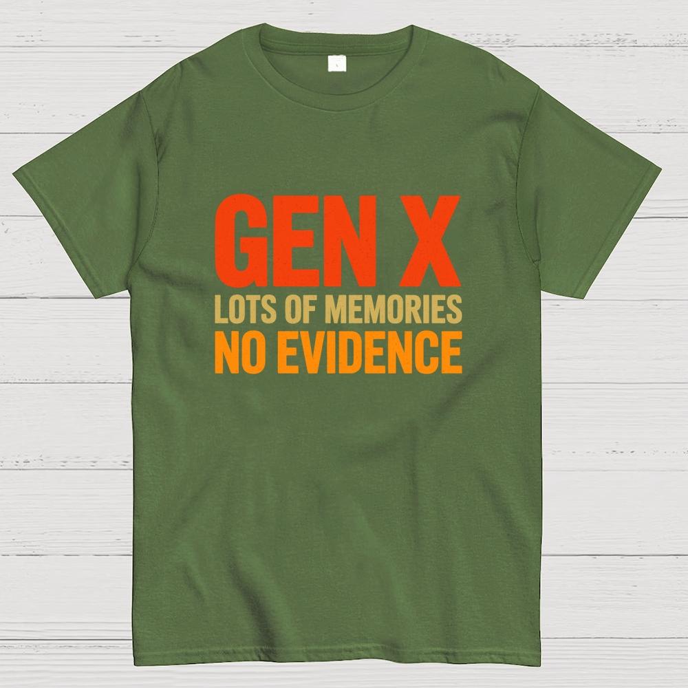 Gen-X Lots Of Memories Cotton Summer Casual Cool Loose T-Shirt