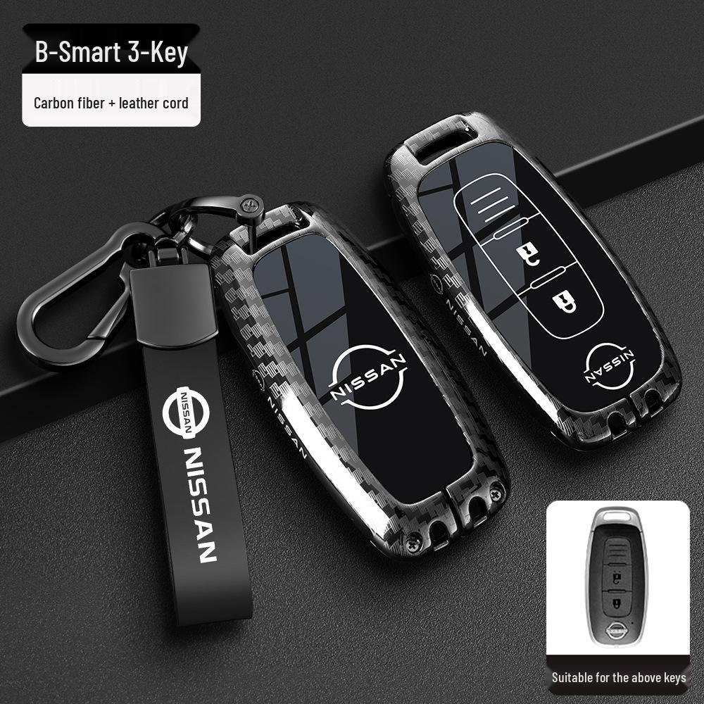 Чехол для ключей Nissan: Подходит для новых моделей Sylphy, Teana, Tiida, Qashqai, X-Trail, Bluebird, В комплекте брелок для мужчин