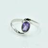 Amethyst Oval Gemstone Ring, Solid 925 Sterling Silver Ring, Women Ring, Stackable Ring, Birthstone Ring, Bezel Ring
