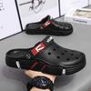 Men's Oversized Hollow Garden Shoes - Soft Sole Casual Sandals & Slippers for Outdoor Beach Fashion