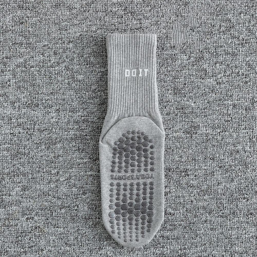 2 пары хлопковых спортивных носков однотонные полосатые носки для пилатеса новые носки до середины икры для йоги