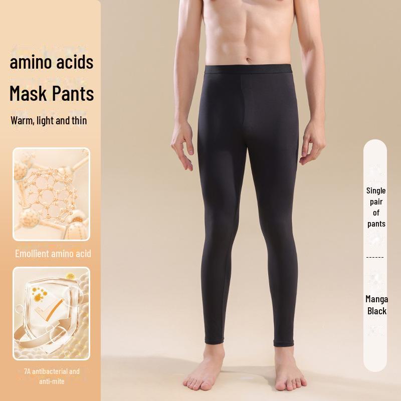 Мужские зимние ультратонкие бесшовные термоштаны с улучшающими кожу и согревающими свойствами