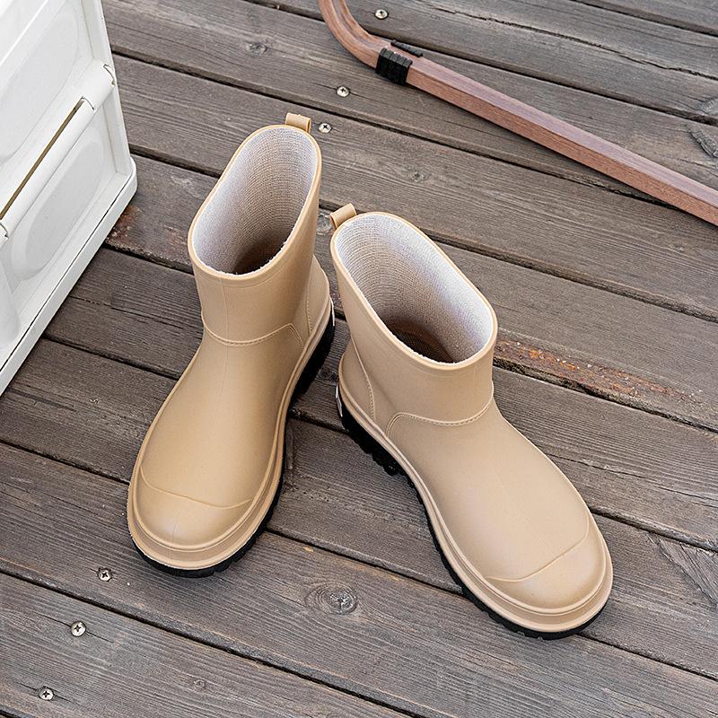 Женские резиновые сапоги из Японии и Кореи, привезенные из-за границы: Водонепроницаемые, нескользящие, износостойкие, мягкая подошва, удобные для использования на открытом воздухе и в помещении.