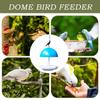 Bird Feeder Dome Cover Hummingbird Waterer Bowl Wild Bird Feeding Tray For Backyard Garden Patio