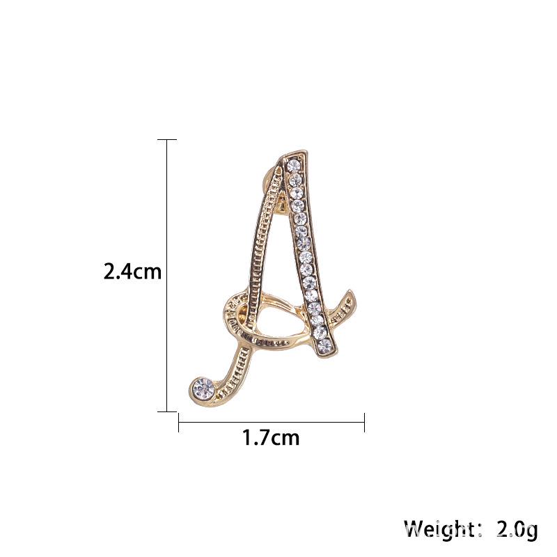 High-Precision Electroplated Vintage Alloy Brooch with Rhinestones