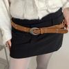 Y2K Western Style Cowboy Belt Metal Ethnic Style Waistband Fashion Rivet Belts  Waist Accessories