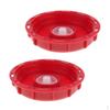 2 Pcs IBC Tank Lid Plastic Cover and Cap Fitting 163mm Red Water Liquid Storage