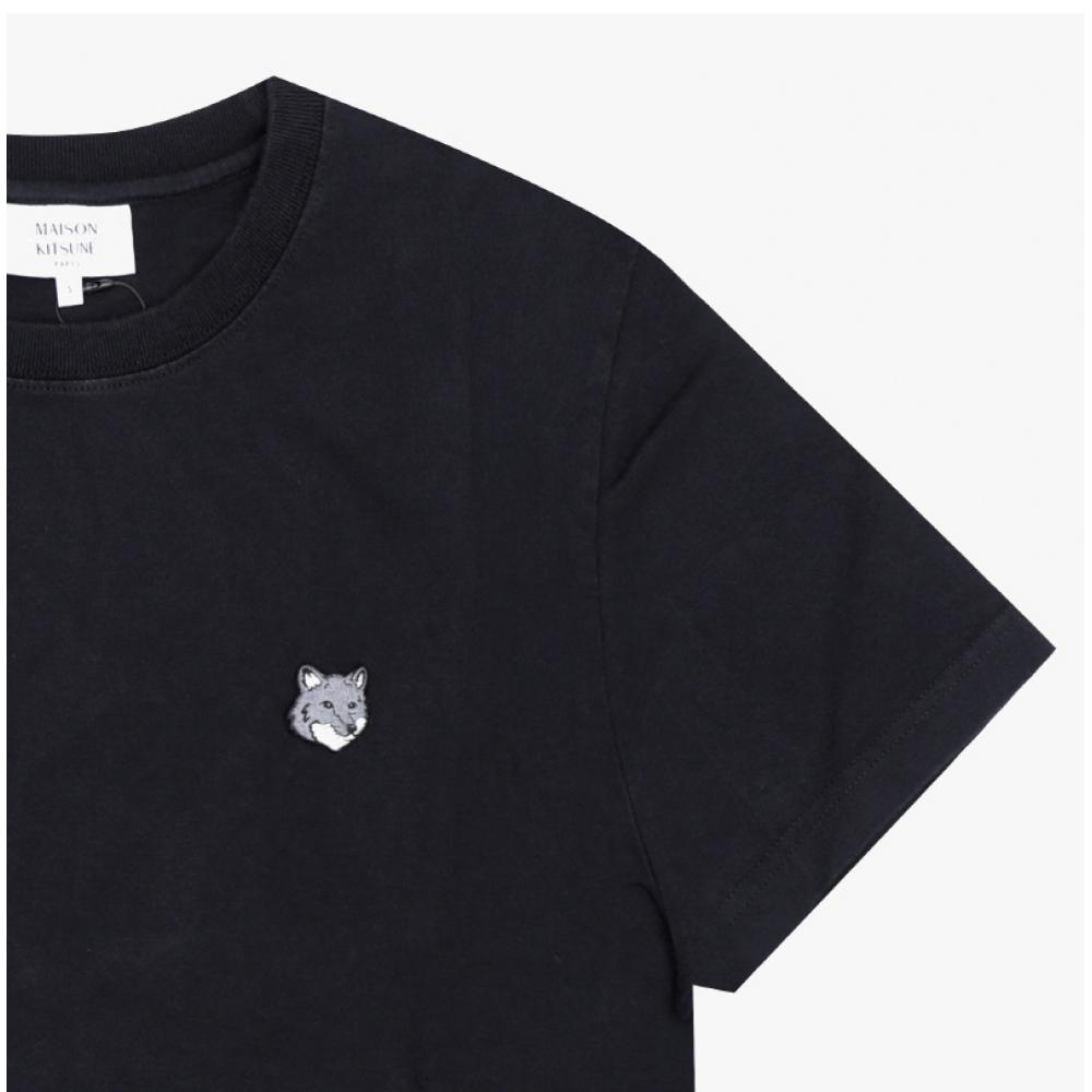 MaiSon KiTSune Нашивка с головой серой лисы Мужская S Футболка Pm00108kj7025