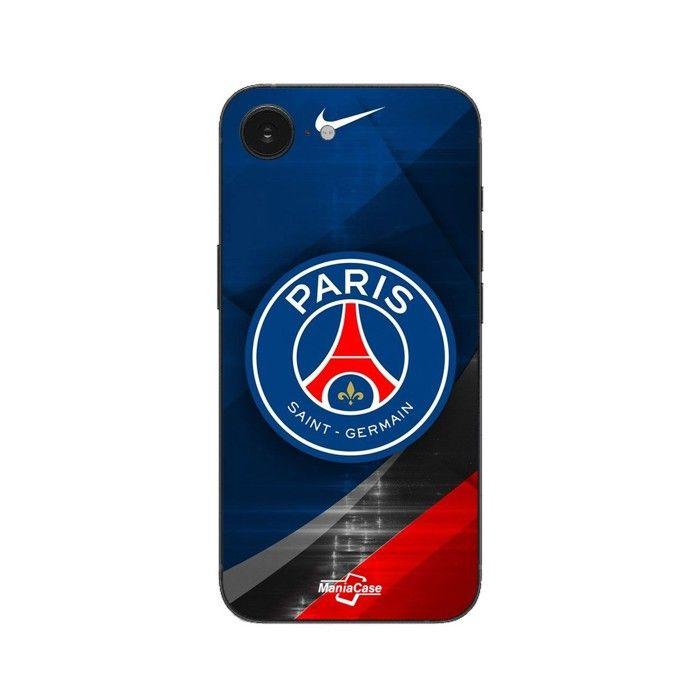 Coque de téléphone - MANIACASE - iPhone SE 2024 - Silicone TPU - Football logo - Noir