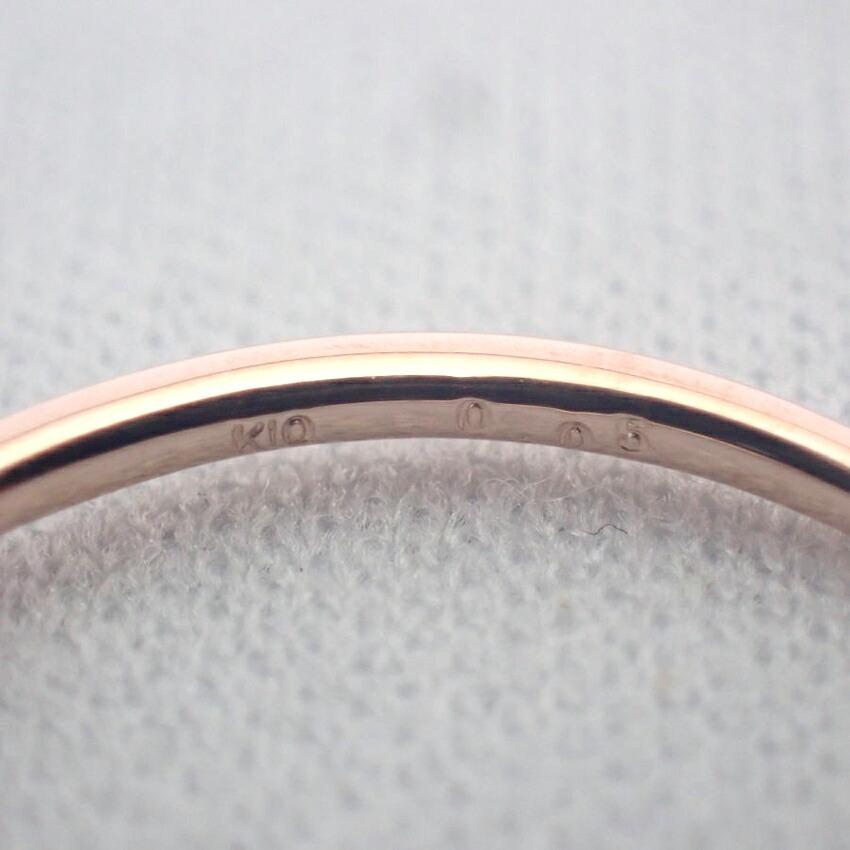 [New] K10PG Diamond Four Point Ring No. 11 [f3-5]