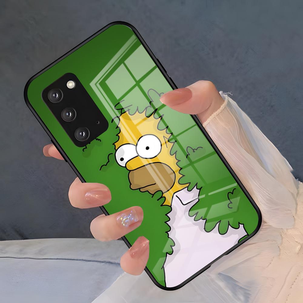 The Simpsons Phone Case For Samsung S26 S25 Plus S20 S20 Plus S22 Ultra S23 FE S21 Plus S21 Ultra Glass Cover