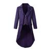 Slim-Fit Tuxedo Jacket Lapel Long-Sleeved Retro Dress Jacket Medieval Style Suit Jacket Festive Parties Wear
