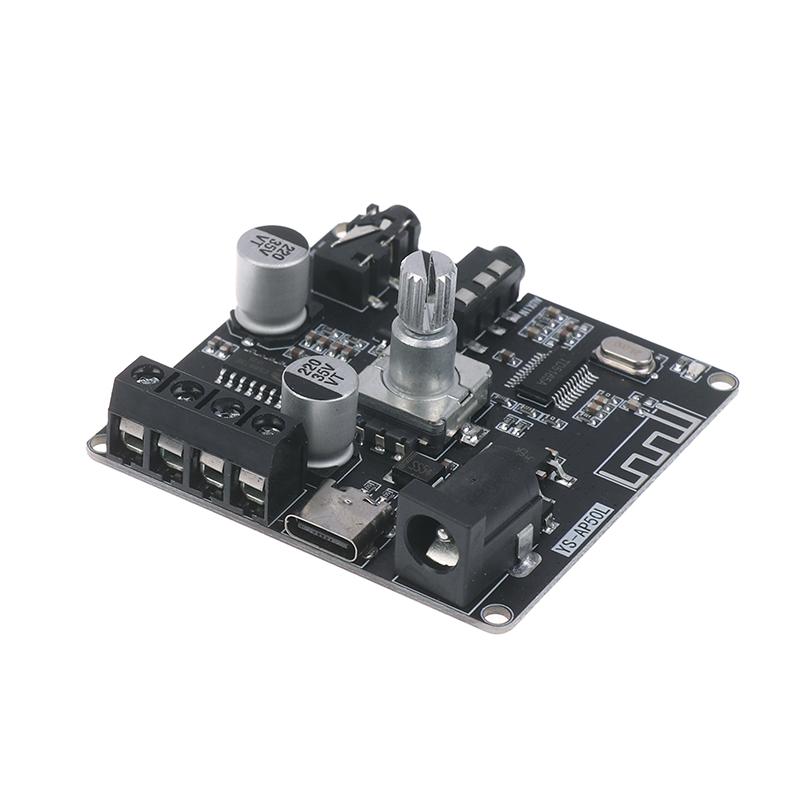 1 Комплект Стерео 3,5 мм Aux USB Приложение DC12V-24V Ys-Ap50L Совместимый с Bluetooth 5.0 50 Вт+50 Вт Цифровой Усилитель Мощности Плата