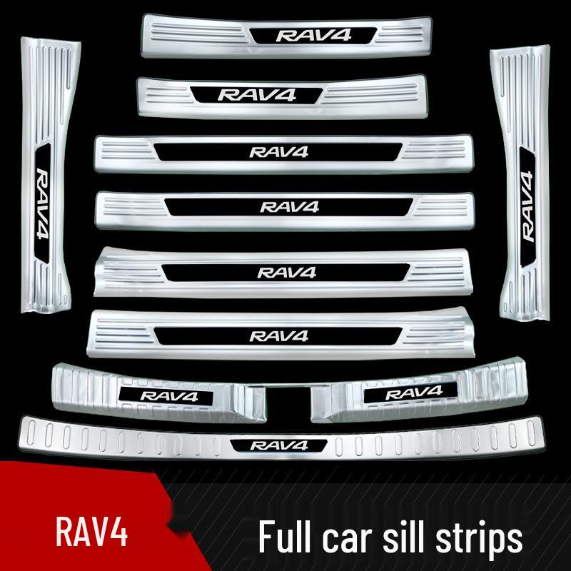 Накладка на порог из нержавеющей стали для Toyota RAV4 2024