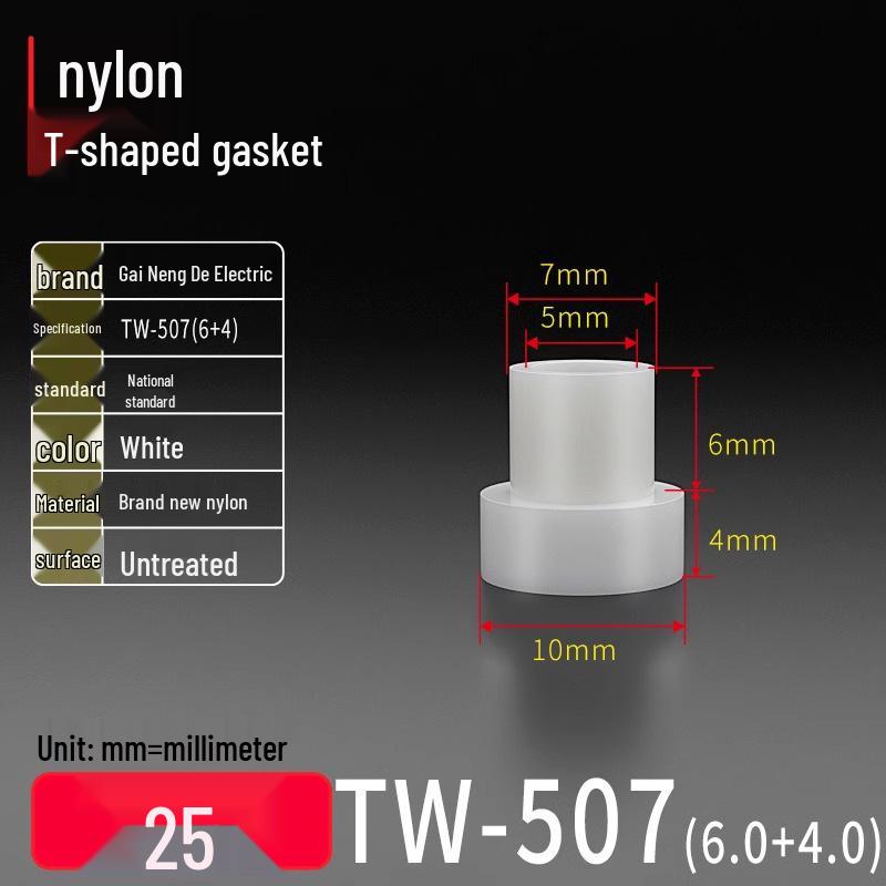 Т-образное пластиковое нейлоновое уплотнительное кольцо и втулка винта (Размер: M2-M35)