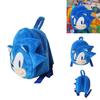 Supersonic Sonic Hedgehog Backpack Adorable Plush Schoolbag For Kids